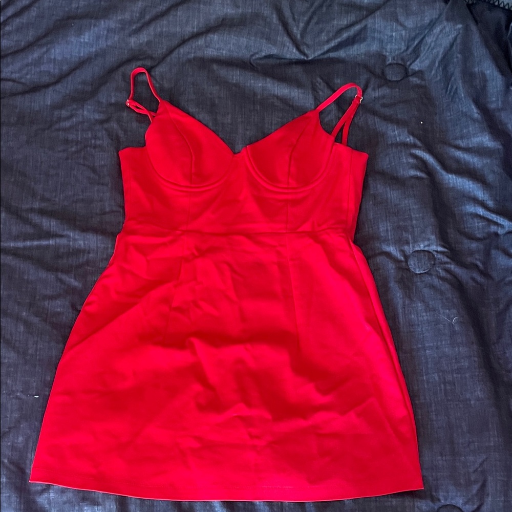 Red Princess Polly Mini Dress
